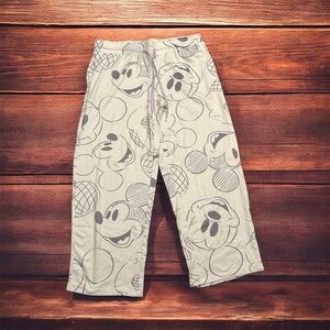 Disney Mickey Mouse Lounge Pajama Pants Womens Large Purple Drawstring Graphic